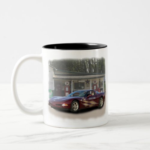 2003 50th Anniversary Chevy Corvette Pace Car Two_Tone Coffee Mug