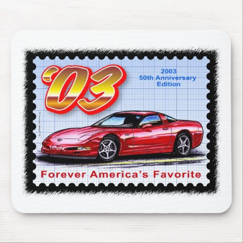 2003 50th Anniversary Corvette Mouse Pad