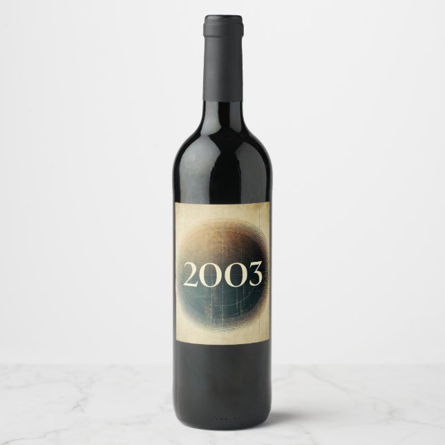 2003: A Vintage Resonance Wine Label (Front)