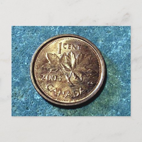 2003 Canadian Penny Front Postcard