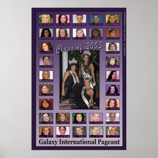 2003 Galaxy Pageant Class Poster