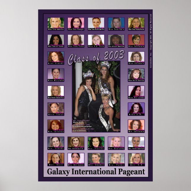 2003 Galaxy Pageant Class Poster (Front)