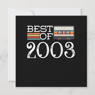 2003 Vintage 17 th Birthday Anniversary Gift Invitation