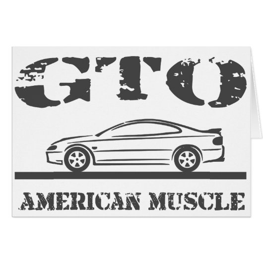 2004-06 GTO American Muscle Car Cards (Front Horizontal)