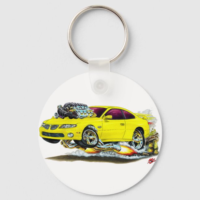 2004-06 GTO Yellow Car Keychain (Front)