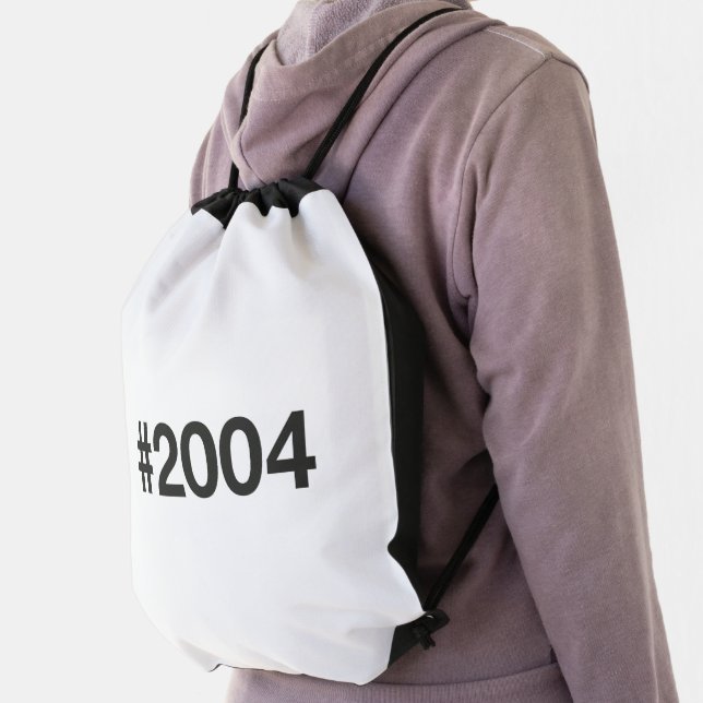 2004 Hashtag 22nd birthday 22 years Drawstring Bag (Insitu)
