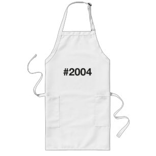 2004 Hashtag 22nd birthday 22 years Long Apron