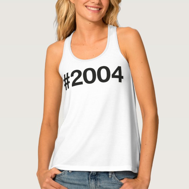 2004 Hashtag 22nd birthday 22 years Tank Top (Front)
