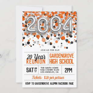 2004 High School College Reunion Invitation