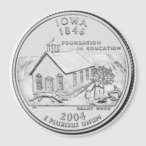 2004 Iowa State Quarter magnet