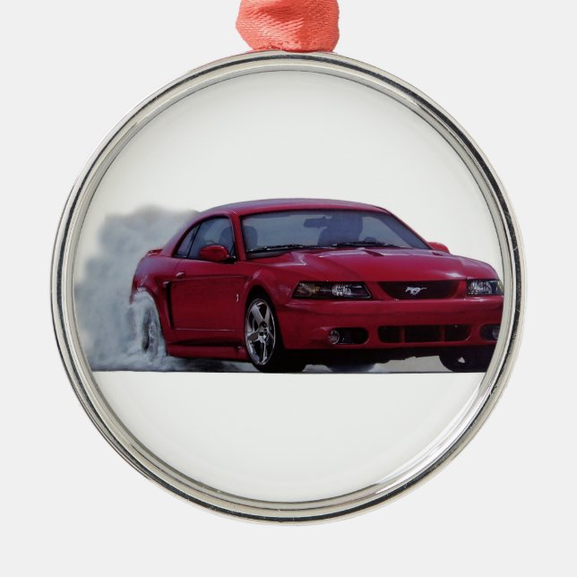 2004 Mustang Cobra Burnout Metal Ornament (Front)