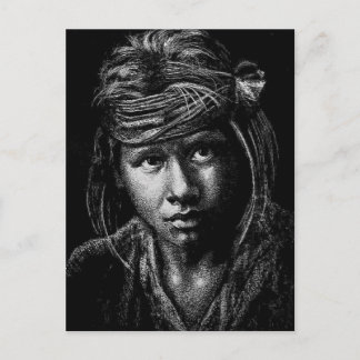 2004 Scratch Board Project Art Class Postcard