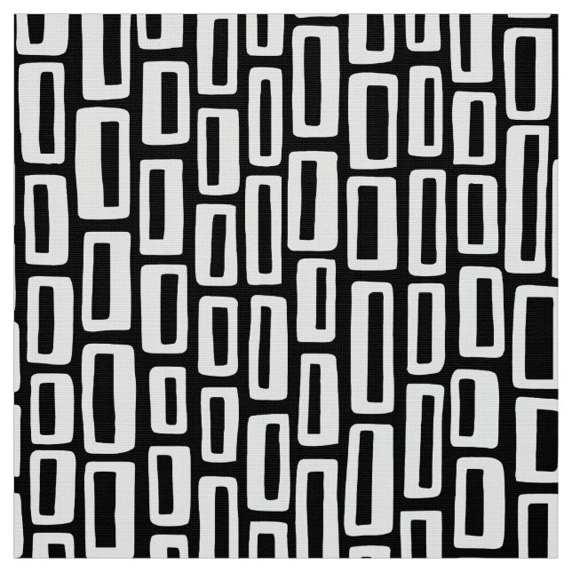 200515 - White on Black Fabric (Swatch)
