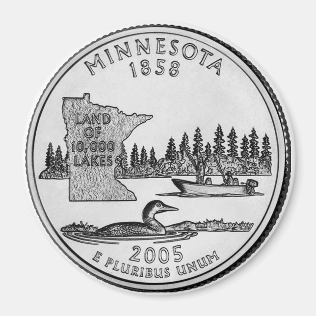 2005 Minnesota State Quarter magnet (Front)