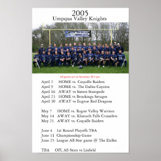 2005 Umpqua Valley Knights Poster