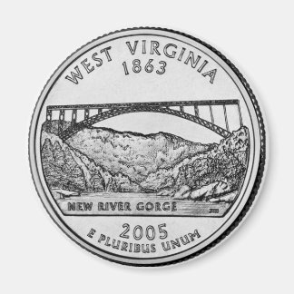2005 West Virginia State Quarter magnet
