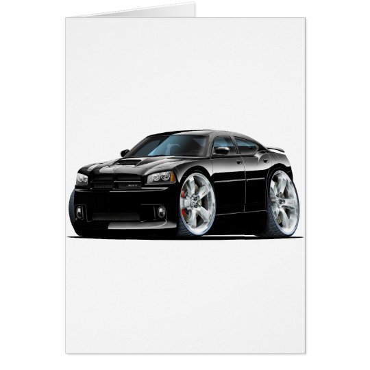 2006-10 Charger SRT8 Black Car Card