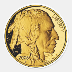 2006 American Buffalo Proof Gold Bullion Coin Classic Round Sticker
