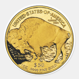 2006 American Buffalo Proof Gold Bullion Coin Classic Round Sticker