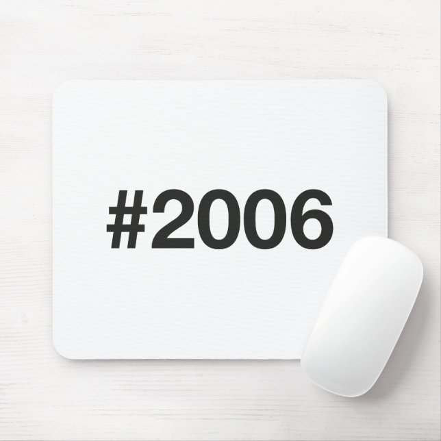 2006 Hashtag 20th birthday 20 years Mouse Pad (With Mouse)