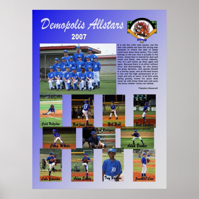 2007 Demopolis All Stars Poster (Front)