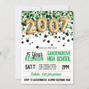 2007 High School College Reunion Invitation