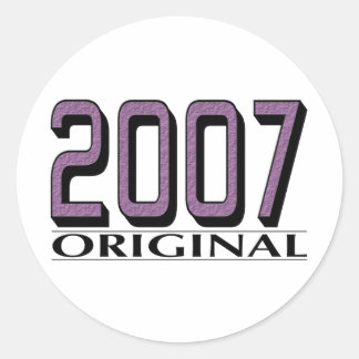 2007 Original Classic Round Sticker