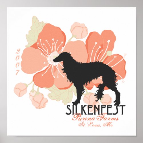 2007 Silkenfest logo Crystal Buckey posterprint Poster