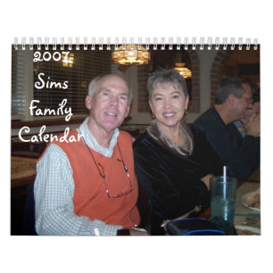 2007 Sims Family Calendar