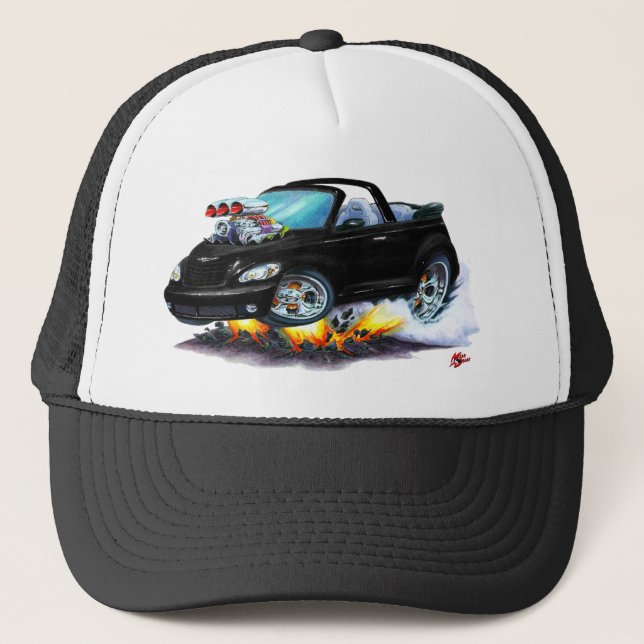 2008-10 PT Cruiser Black Convertible Trucker Hat (Front)
