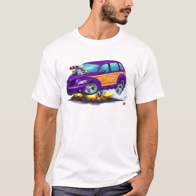 2008-10 PT Cruiser Purple Woodie T-Shirt (Front)