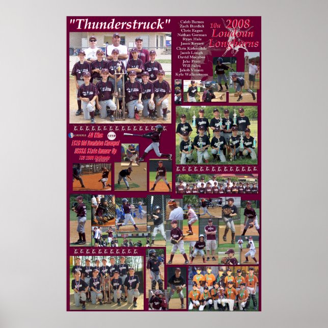 2008 10u Loudoun Longhorns Poster (Front)