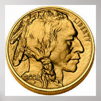 2008 American Buffalo Gold Bullion Coin Poster