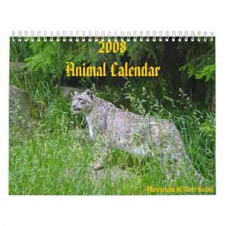 2008 Animal Calendar