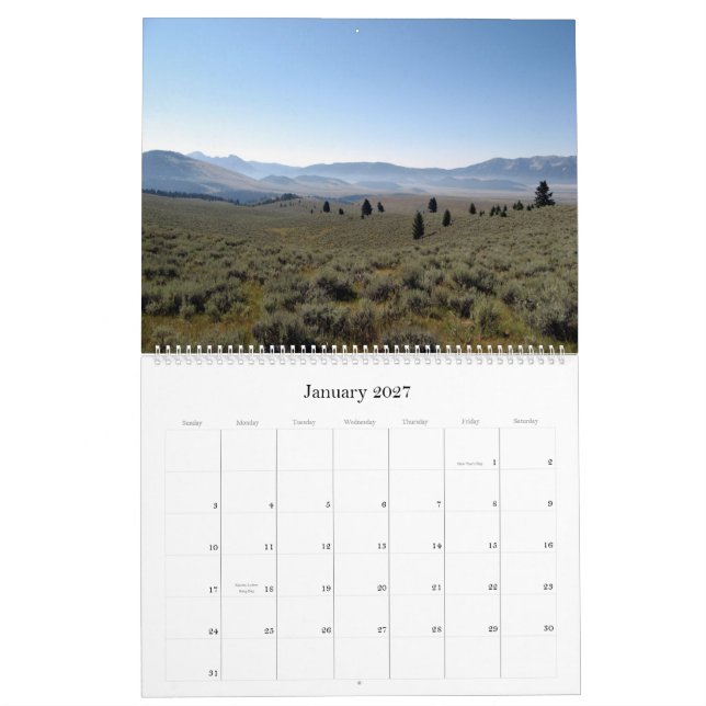 2008 Montana Calendar - Customized (Jan 2027)