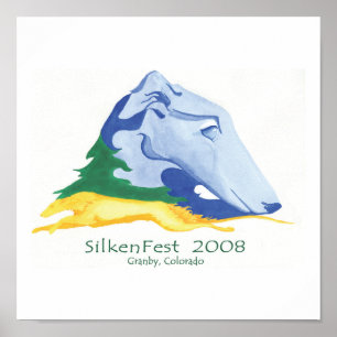 2008 Silkenfest logo Kim Tucker poster/print Poster