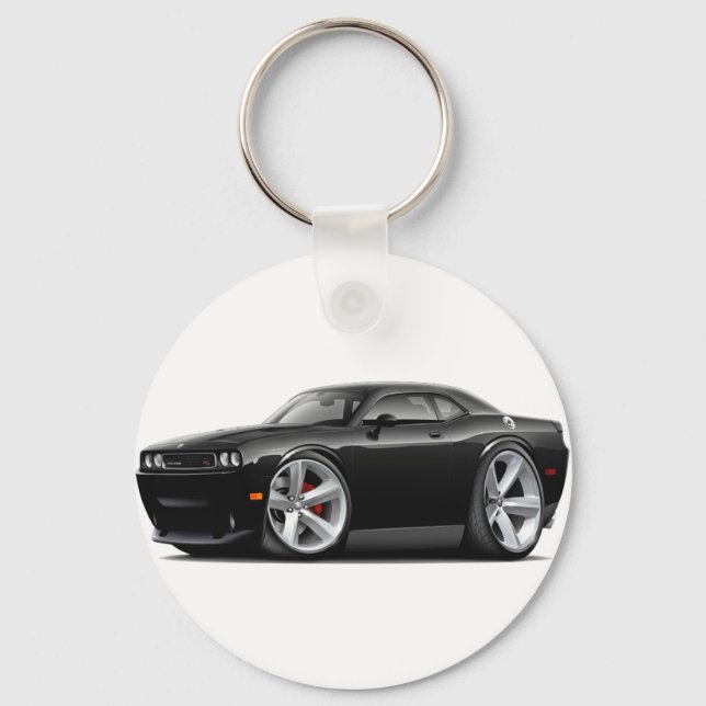 2009-11 Challenger RT Black Car Keychain (Front)