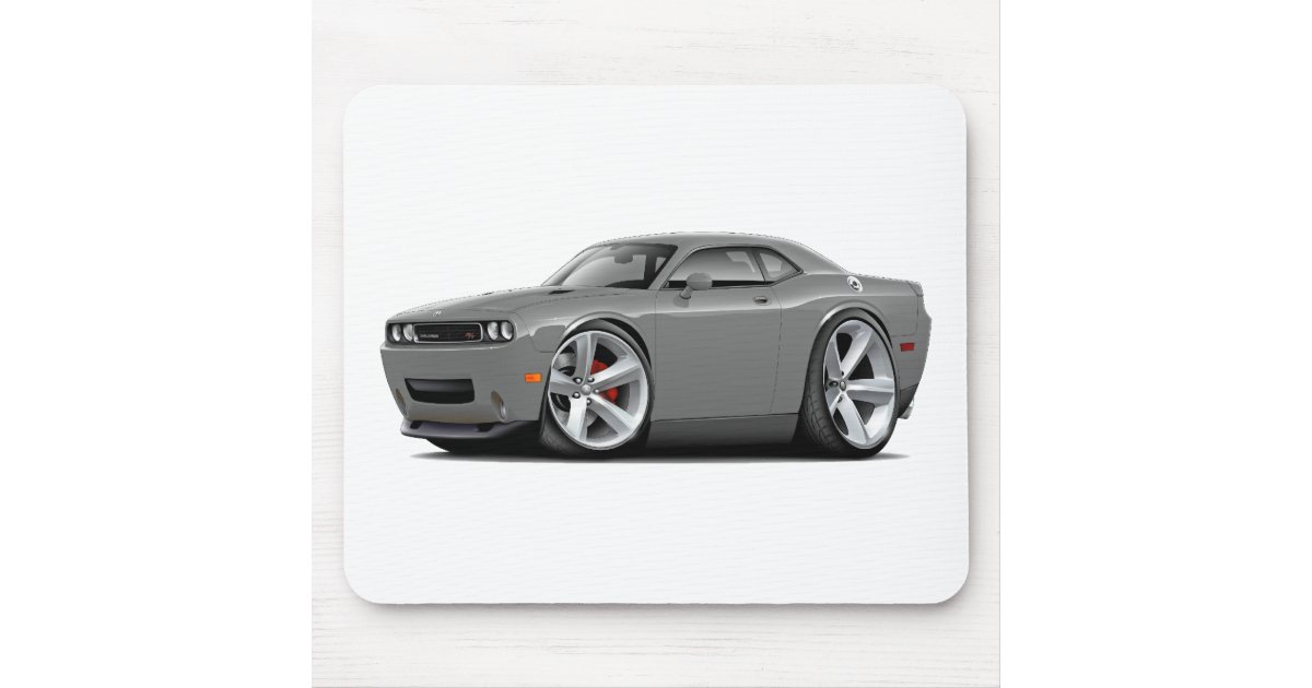 2009 11 Challenger Rt Grey Car Mouse Pad Zazzle Com