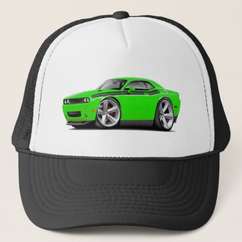 2009-11 Challenger RT Lime-Black Car Trucker Hat