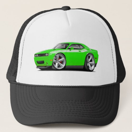 2009-11 Challenger RT Lime-White Car Trucker Hat