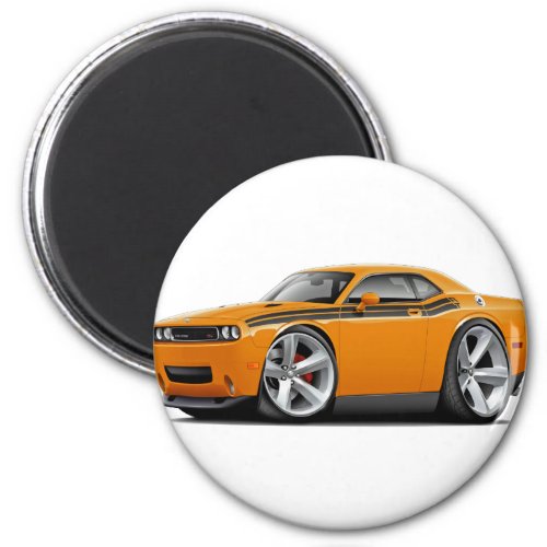 2009_11 Challenger RT Orange_Black Car Magnet