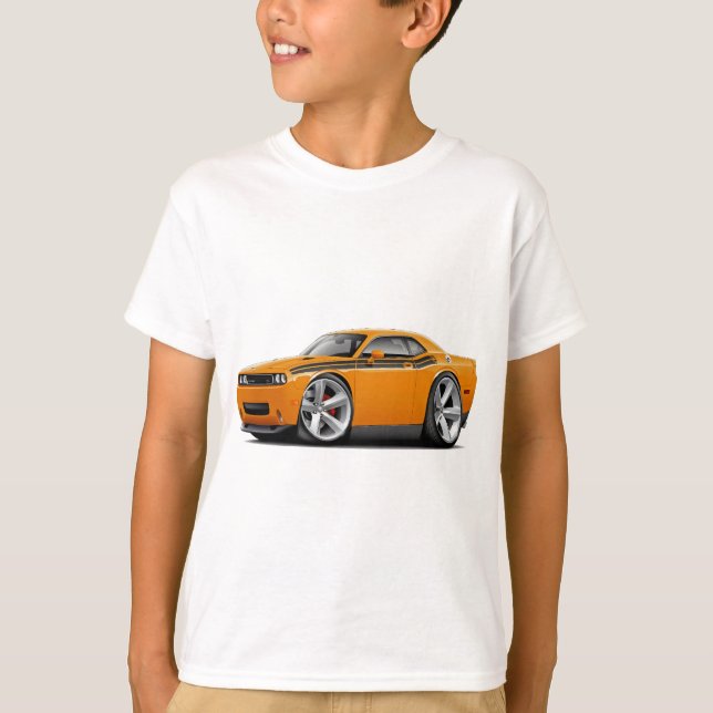 2009-11 Challenger RT Orange-Black Car T-Shirt (Front)