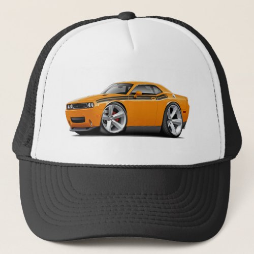 2009-11 Challenger RT Orange-Black Car Trucker Hat