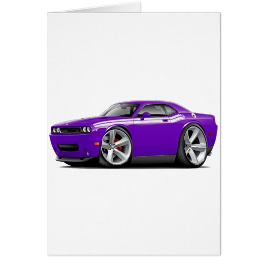 2009-11 Challenger RT Purple-White Car Cards (Front)