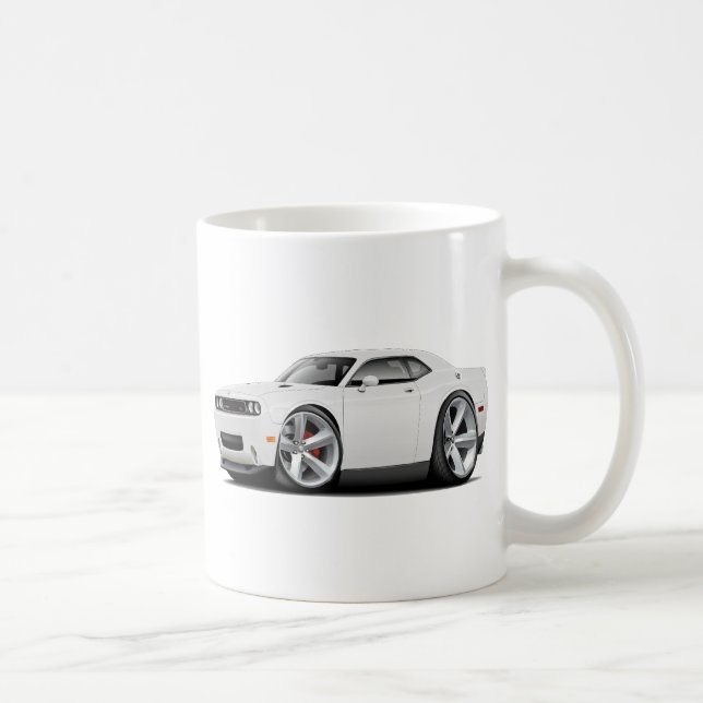2009-11 Challenger RT White Car Coffee Mug (Right)