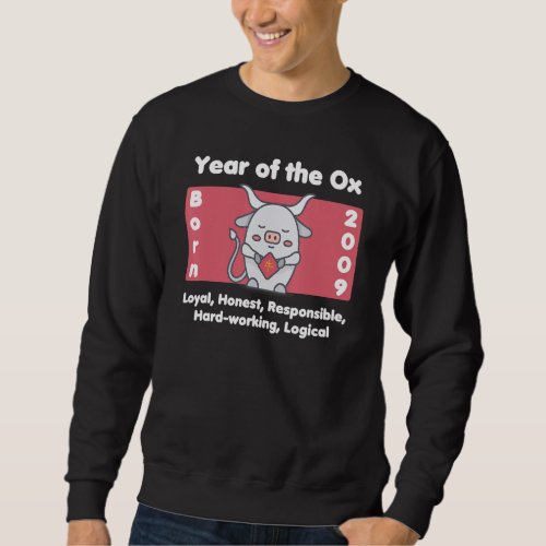 2009 Birthday Year of the Ox Sweatshirt
