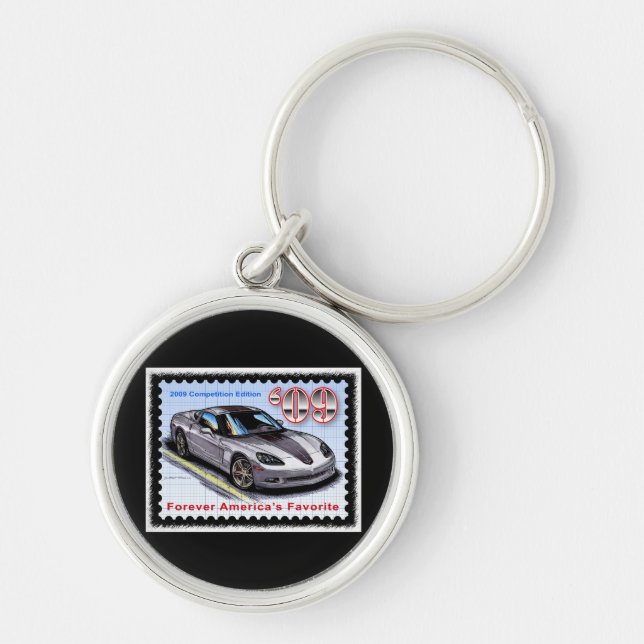 2009 Competition  Edition Corvette Keychain (Front)