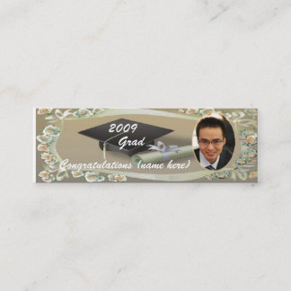 2009 Graduation Personalize Photo Bookmark Calling Card