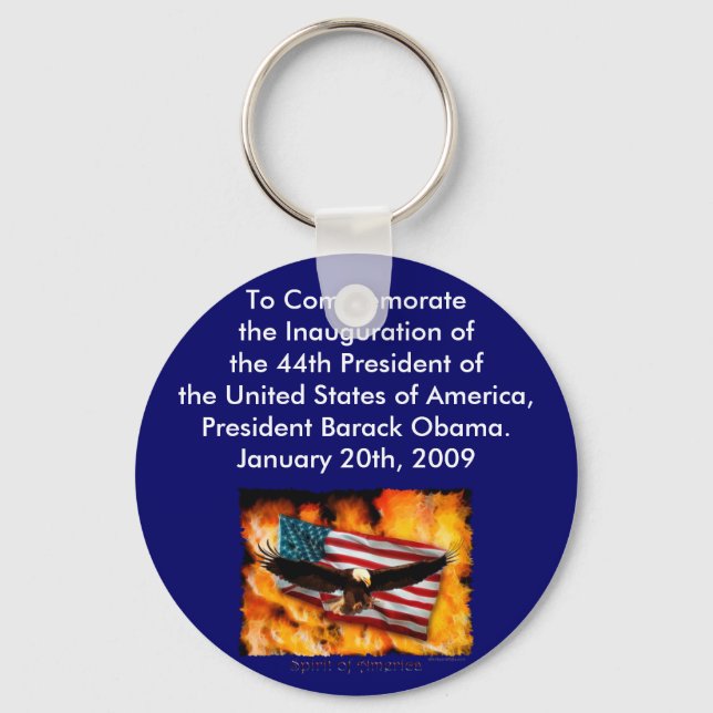 2009 Inauguration Commemorative Collection Keychain (Front)