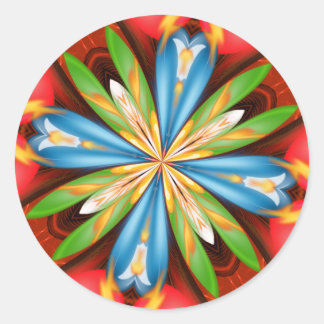 2009 Kaleidoscope Series Classic Round Sticker